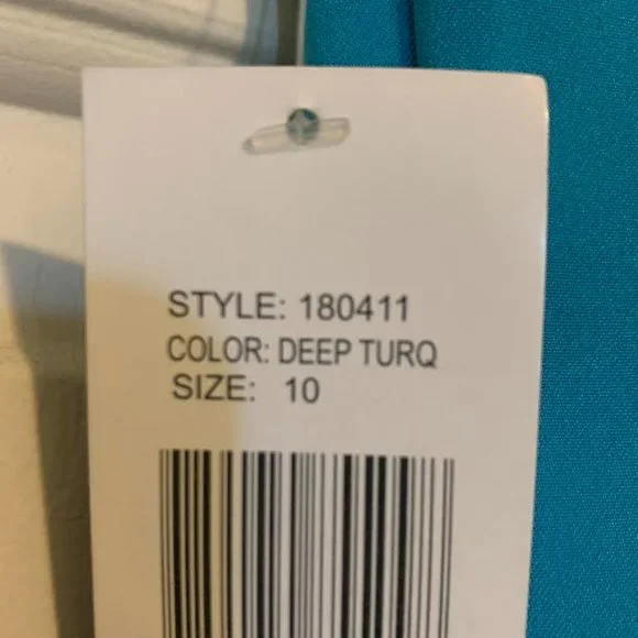 Ronni Nicole Dress Style #180411 Deep Turquoise Size 10 - Picture 5 of 5